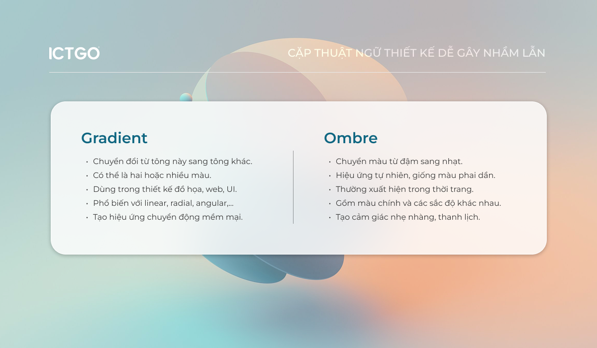 Gradient vs Ombre - ICTGO